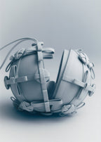 Button Bow Sphere - Cloud